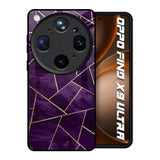Geometric Purple Oppo Find X9 Ultra 5G Glass Back Cover Online