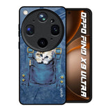 Kitty In Pocket Oppo Find X9 Ultra 5G Glass Back Cover Online