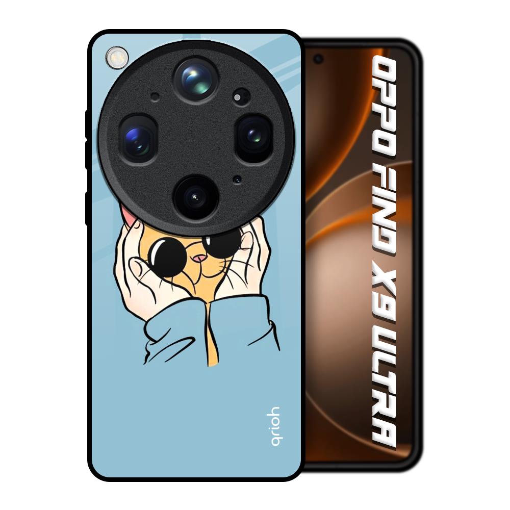 Adorable Cute Kitty Oppo Find X9 Ultra 5G Glass Back Cover Online