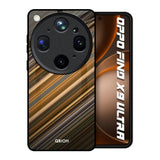 Diagonal Slash Pattern Oppo Find X9 Ultra 5G Glass Back Cover Online