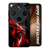 Red Angry Lion Oppo Find X9 Ultra 5G Glass Back Cover Online