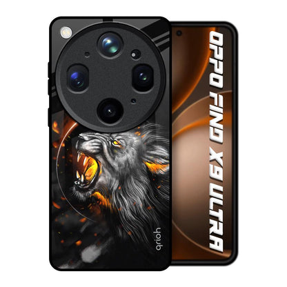 Aggressive Lion Oppo Find X9 Ultra 5G Glass Back Cover Online