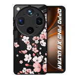 Black Cherry Blossom Oppo Find X9 Ultra 5G Glass Back Cover Online