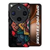 Retro Gorgeous Flower Oppo Find X9 Ultra 5G Glass Back Cover Online
