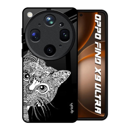 Kitten Mandala Oppo Find X9 Ultra 5G Glass Back Cover Online