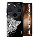 Kitten Mandala Oppo Find X9 Ultra 5G Glass Back Cover Online