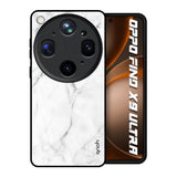 Modern White Marble Oppo Find X9 Ultra 5G Glass Back Cover Online