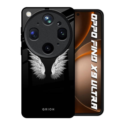 White Angel Wings Oppo Find X9 Ultra 5G Glass Back Cover Online