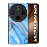 Vibrant Blue Marble Oppo Find X9 Ultra 5G Glass Back Cover Online