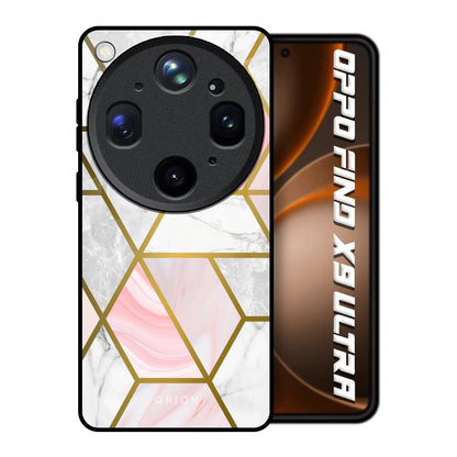 Geometrical Marble Oppo Find X9 Ultra 5G Glass Back Cover Online