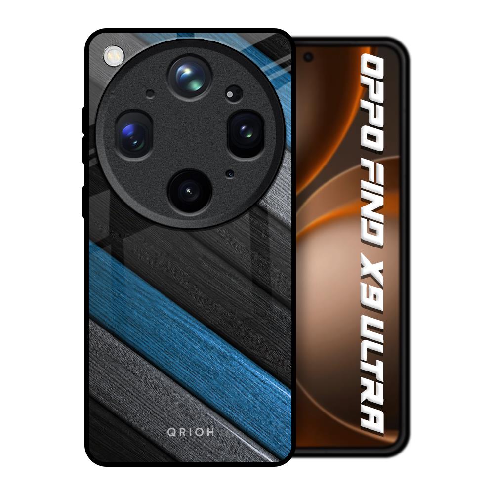Multicolor Wooden Effect Oppo Find X9 Ultra 5G Glass Back Cover Online
