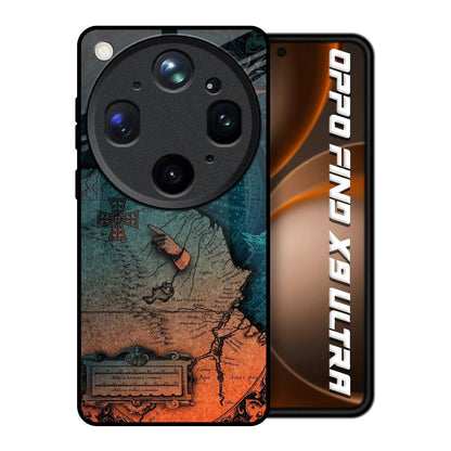 Geographical Map Oppo Find X9 Ultra 5G Glass Back Cover Online