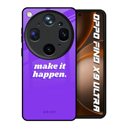 Make it Happen Oppo Find X9 Ultra 5G Glass Back Cover Online