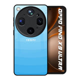 Wavy Blue Pattern Oppo Find X9 Ultra 5G Glass Back Cover Online