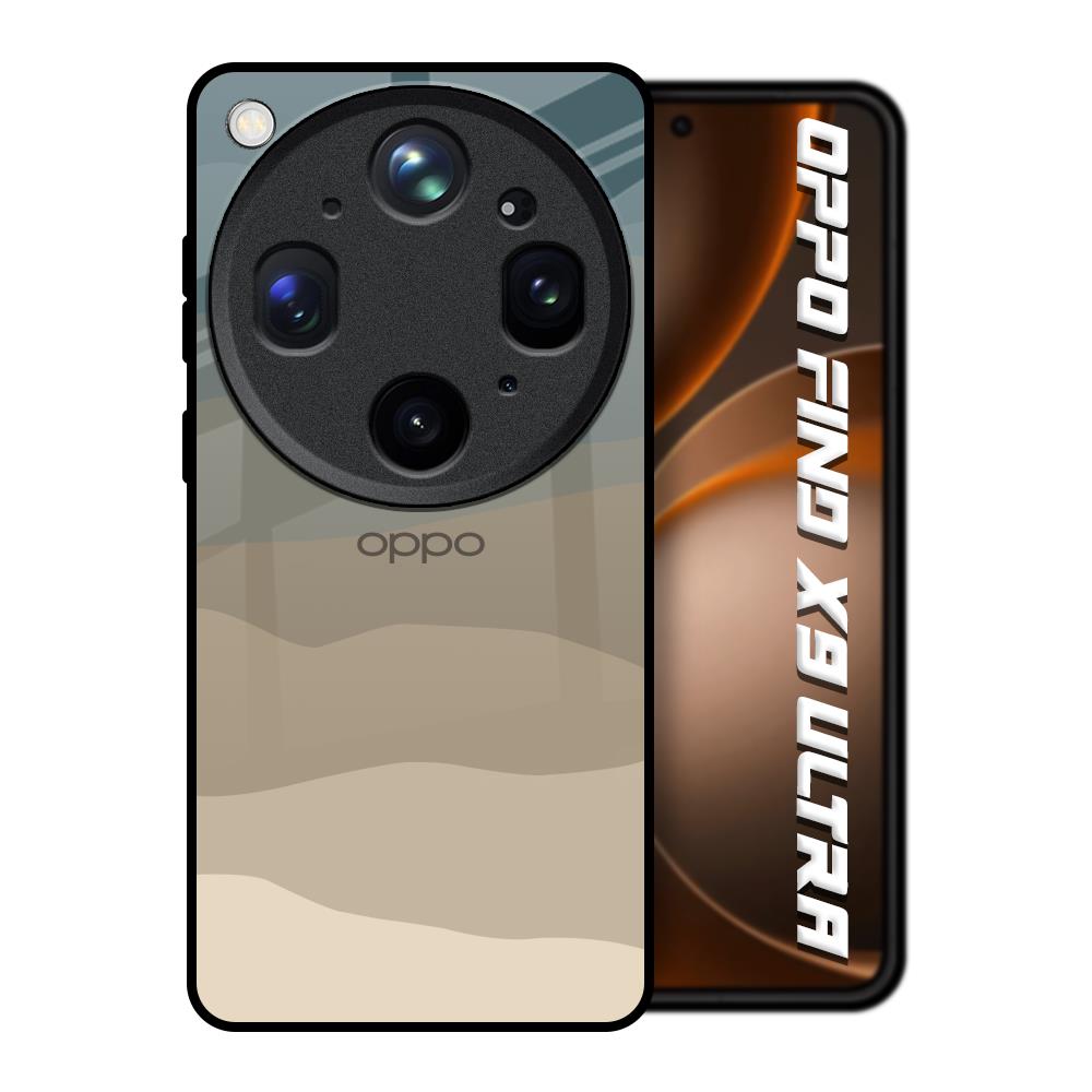 Abstract Mountain Pattern Oppo Find X9 Ultra 5G Glass Back Cover Online
