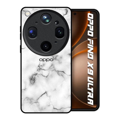 Satin White Marble Oppo Find X9 Ultra 5G Glass Back Cover Online