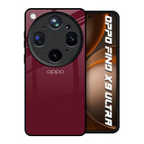 Classic Burgundy Oppo Find X9 Ultra 5G Glass Back Cover Online