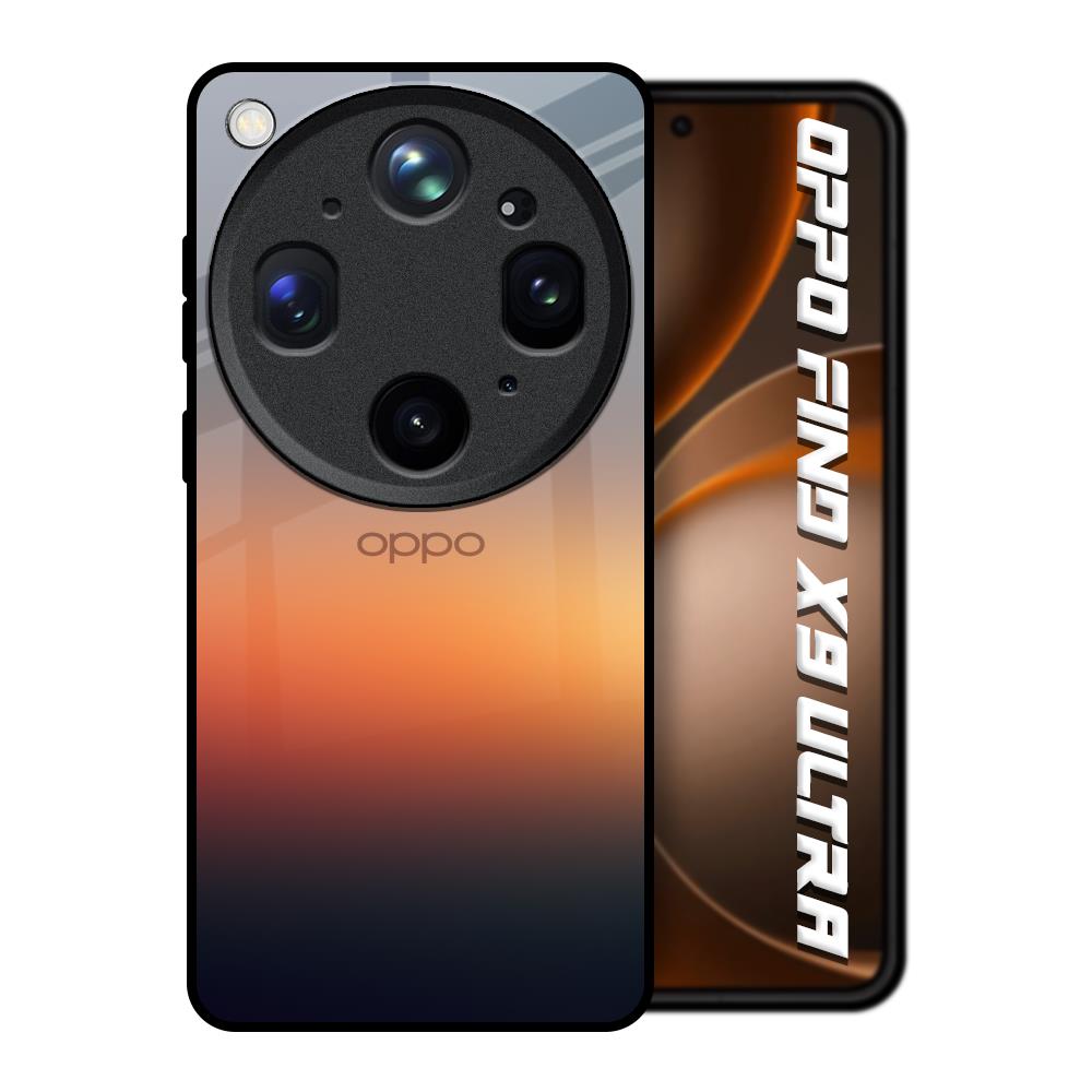 Aesthetic Orange Oppo Find X9 Ultra 5G Glass Back Cover Online