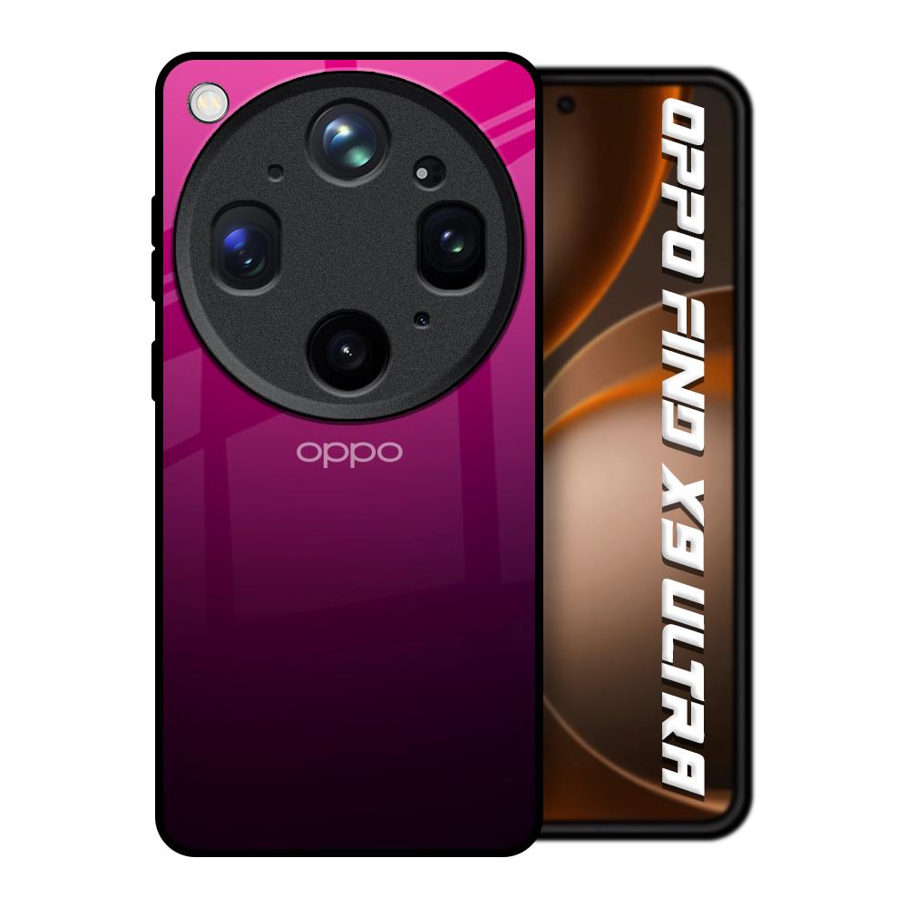 Purple Ombre Pattern Oppo Find X9 Ultra 5G Glass Back Cover Online