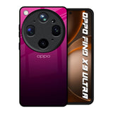 Purple Ombre Pattern Oppo Find X9 Ultra 5G Glass Back Cover Online