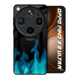 Teal Flames Oppo Find X9 Ultra 5G Glass Back Cover Online