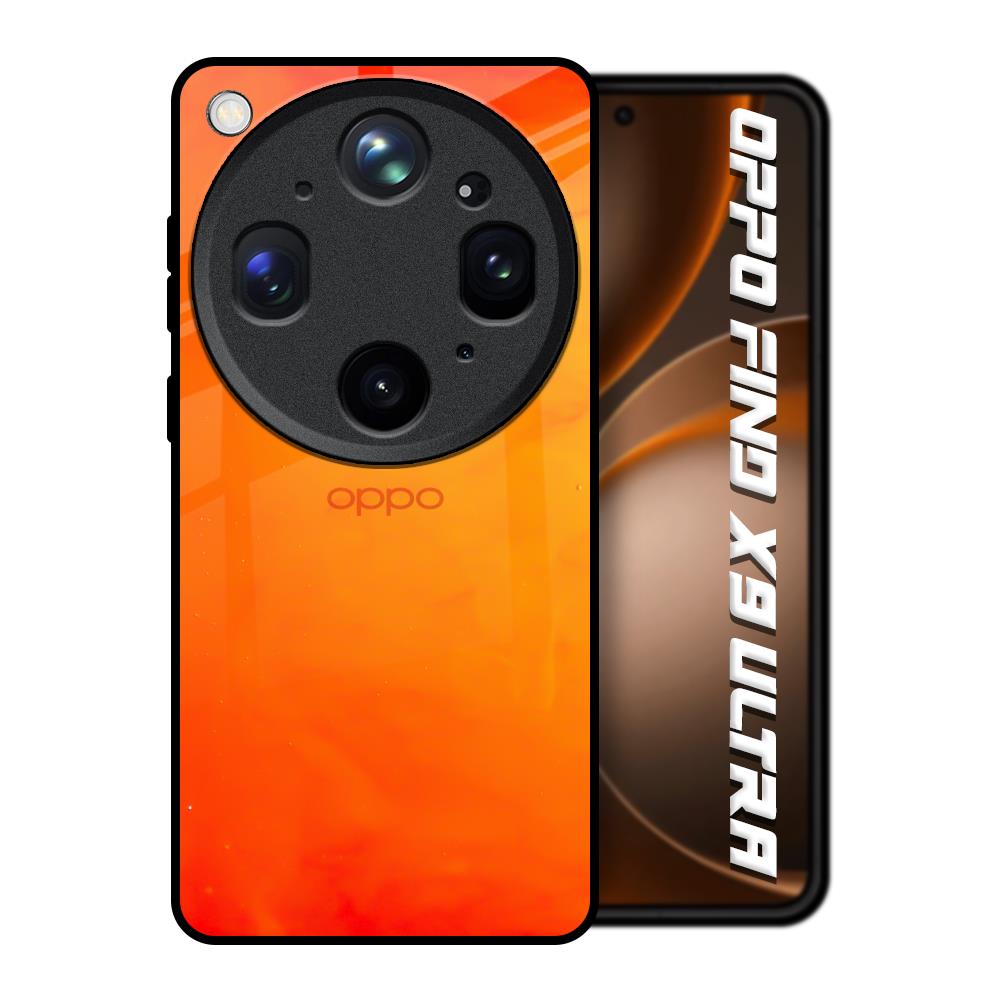 Tangy Orange Oppo Find X9 Ultra 5G Glass Back Cover Online