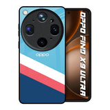 Pink & White Stripes Oppo Find X9 Ultra 5G Glass Back Cover Online