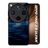 Blue Rough Abstract Oppo Find X9 Ultra 5G Glass Back Cover Online