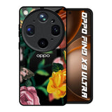 Flowers & Butterfly Oppo Find X9 Ultra 5G Glass Back Cover Online