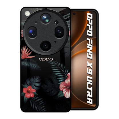 Tropical Art Flower Oppo Find X9 Ultra 5G Glass Back Cover Online