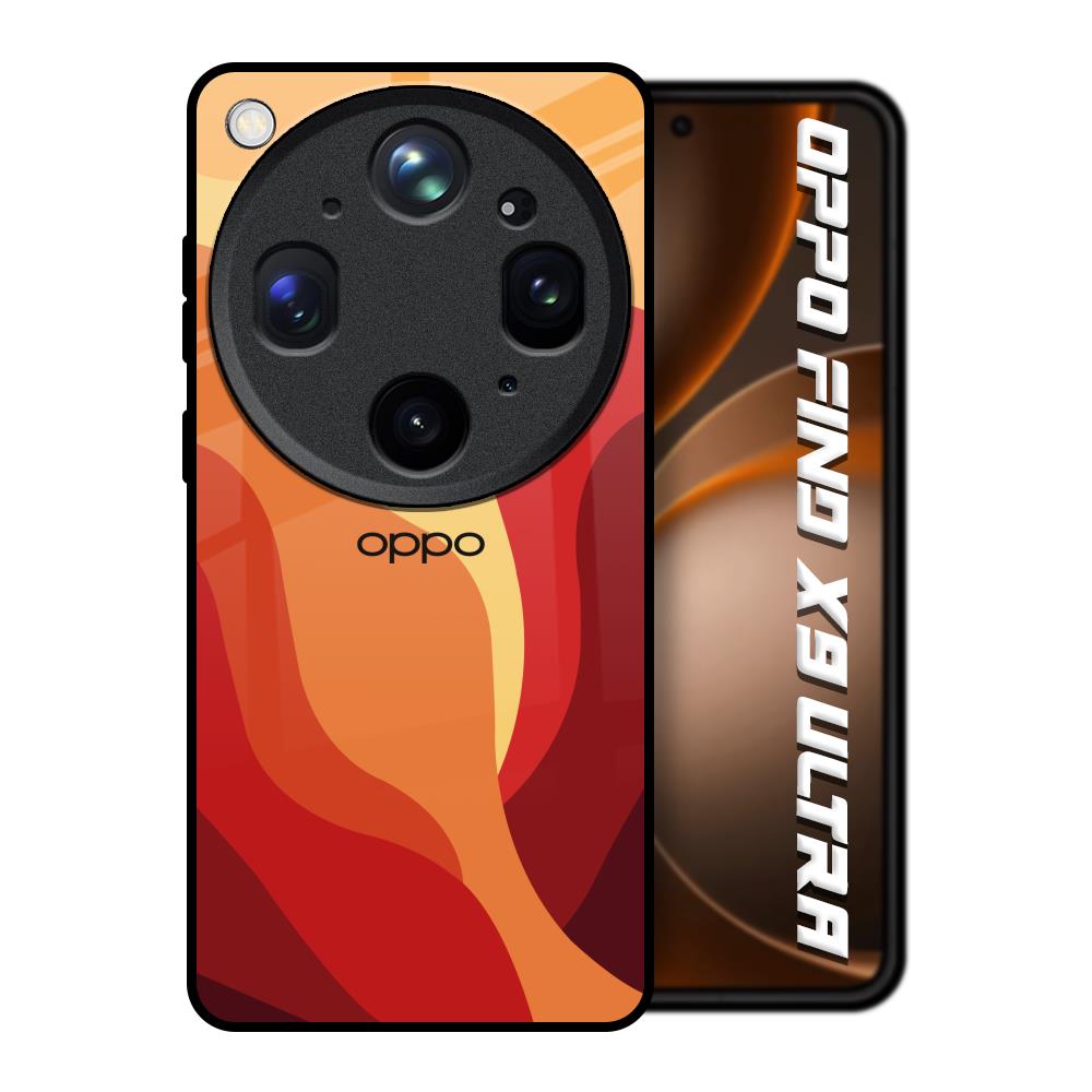 Magma Color Pattern Oppo Find X9 Ultra 5G Glass Back Cover Online