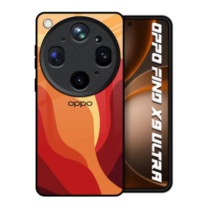 Magma Color Pattern Oppo Find X9 Ultra 5G Glass Back Cover Online
