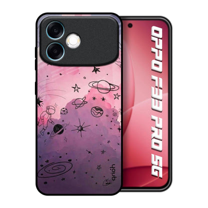 Space Doodles Oppo F33 Pro 5G Glass Back Cover Online
