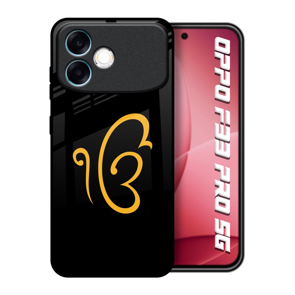 Luxury Fashion Initial Oppo F33 Pro 5G Glass Back Cover Online