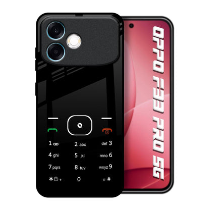 Classic Keypad Pattern Oppo F33 Pro 5G Glass Back Cover Online