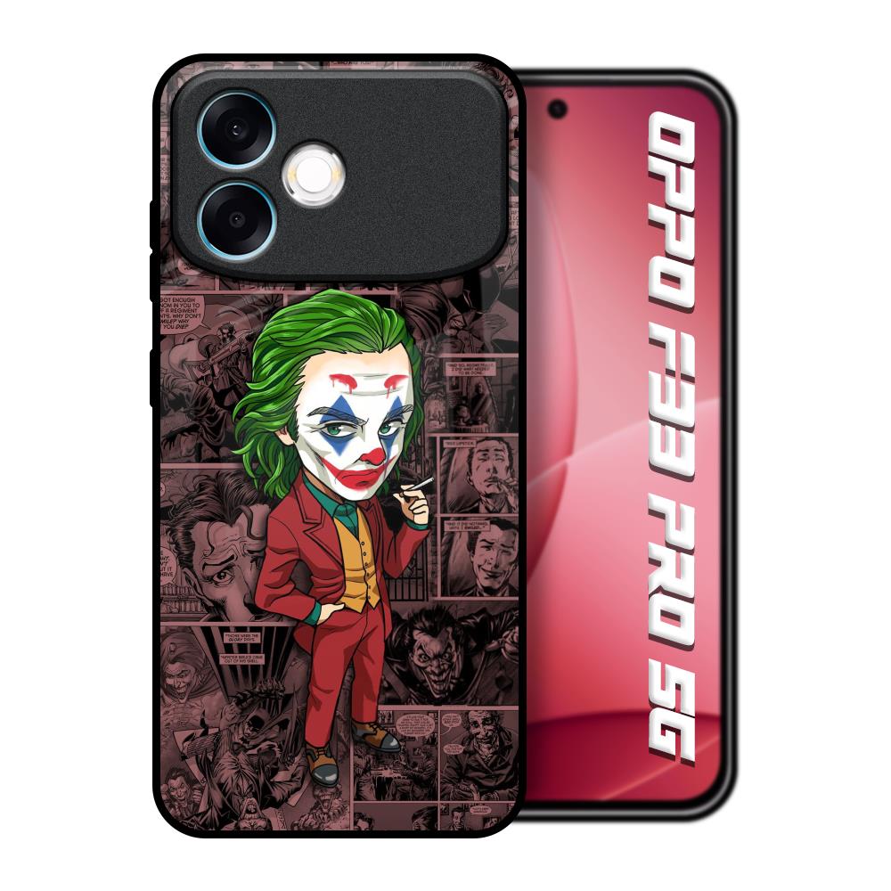 Joker Cartoon Oppo F33 Pro 5G Glass Back Cover Online