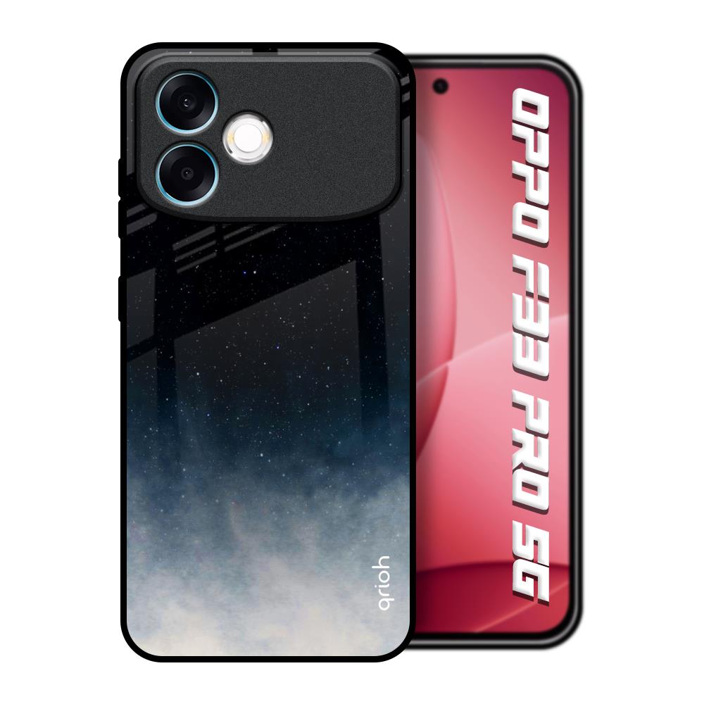 Black Aura Oppo F33 Pro 5G Glass Back Cover Online