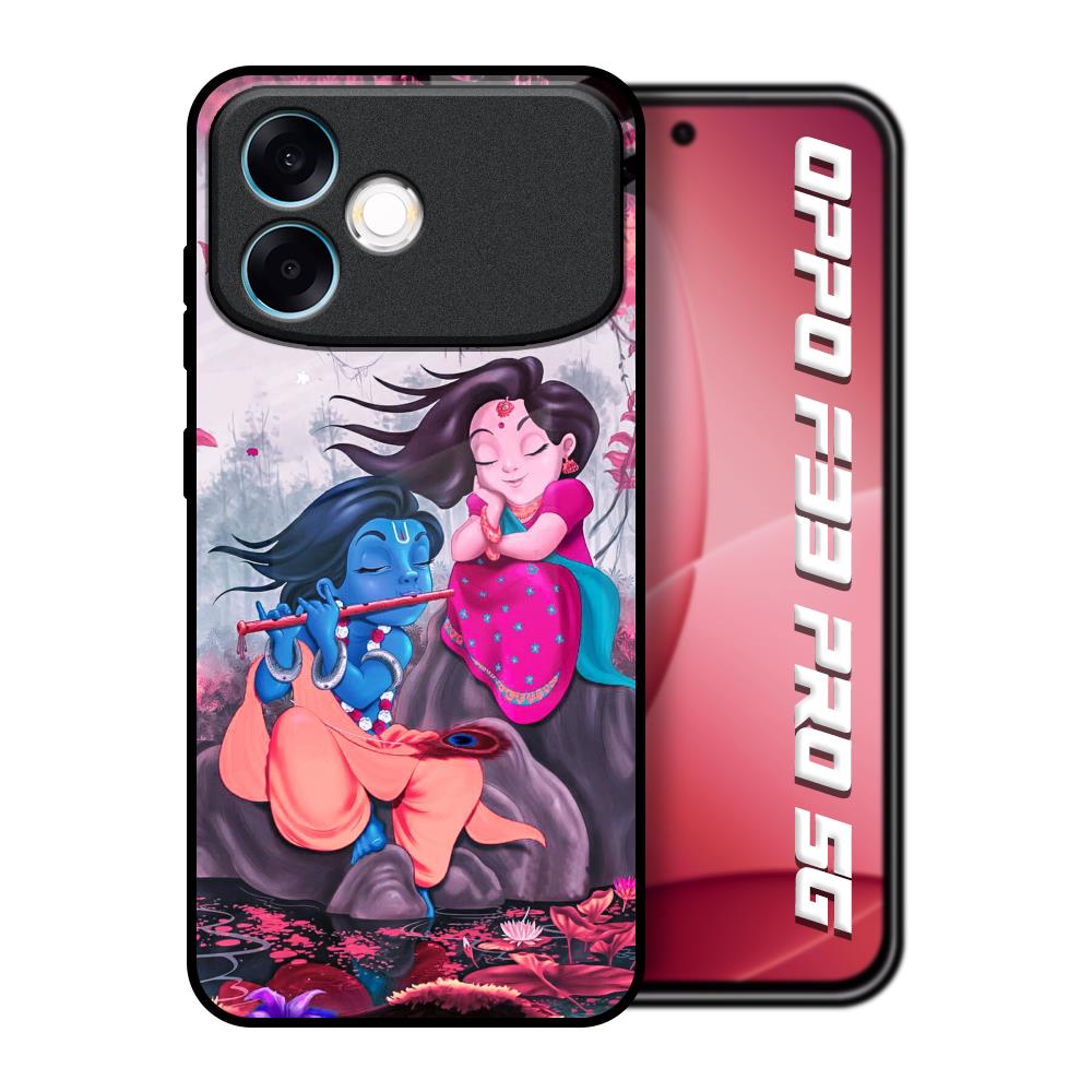 Radha Krishna Art Oppo F33 Pro 5G Glass Back Cover Online