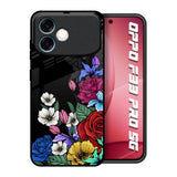 Rose Flower Bunch Art Oppo F33 Pro 5G Glass Back Cover Online