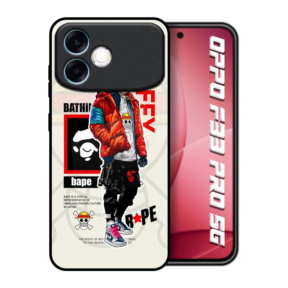 Bape Luffy Oppo F33 Pro 5G Glass Back Cover Online