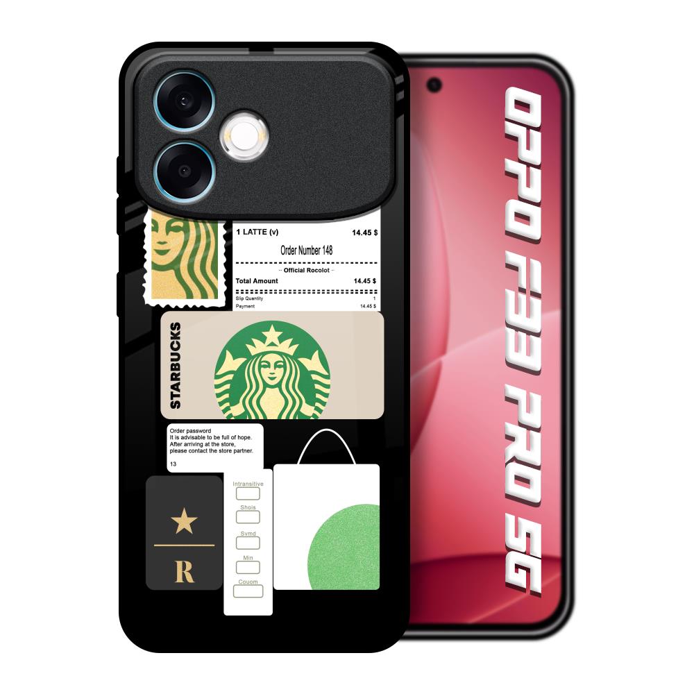 Coffee Latte Oppo F33 Pro 5G Glass Back Cover Online