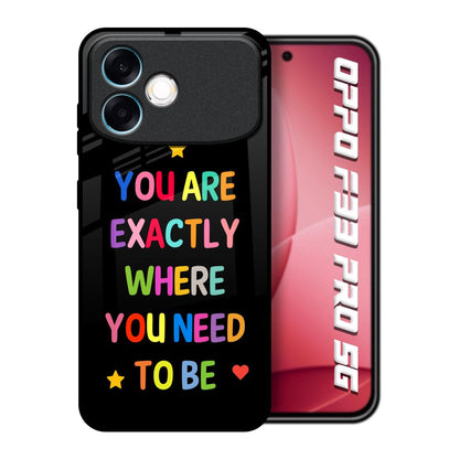 Magical Words Oppo F33 Pro 5G Glass Back Cover Online