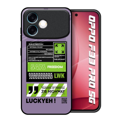 Run & Freedom Oppo F33 Pro 5G Glass Back Cover Online
