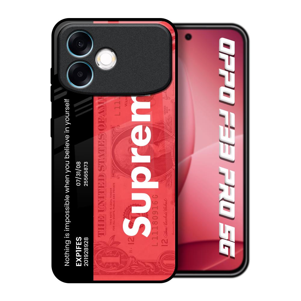 Supreme Ticket Oppo F33 Pro 5G Glass Back Cover Online