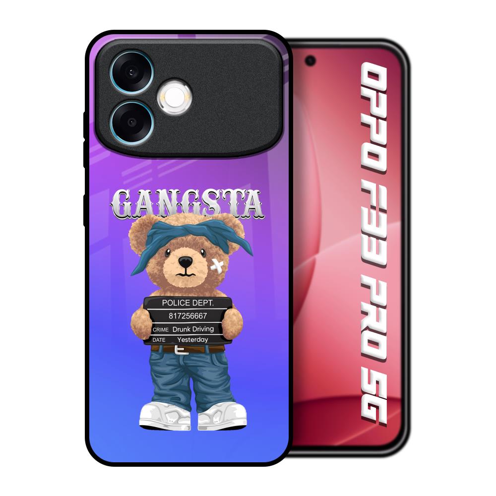 Gangsta Bear Oppo F33 Pro 5G Glass Back Cover Online
