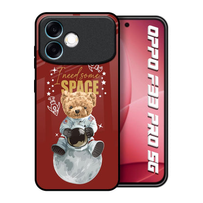 Astronaut Bear Oppo F33 Pro 5G Glass Back Cover Online