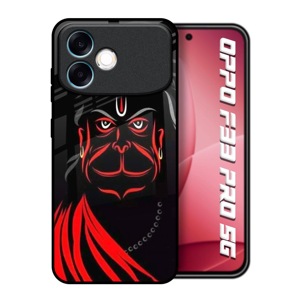Lord Hanuman Oppo F33 Pro 5G Glass Back Cover Online