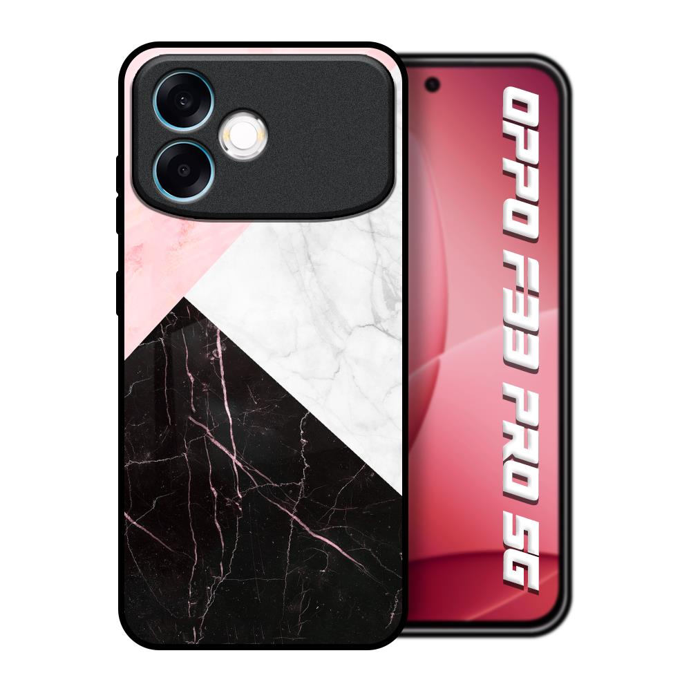 Marble Collage Art Oppo F33 Pro 5G Glass Back Cover Online