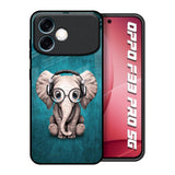 Adorable Baby Elephant Oppo F33 Pro 5G Glass Back Cover Online