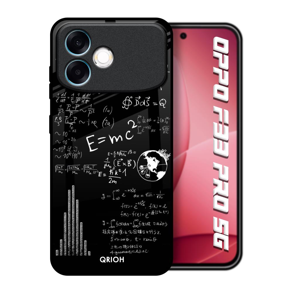 Funny Math Oppo F33 Pro 5G Glass Back Cover Online
